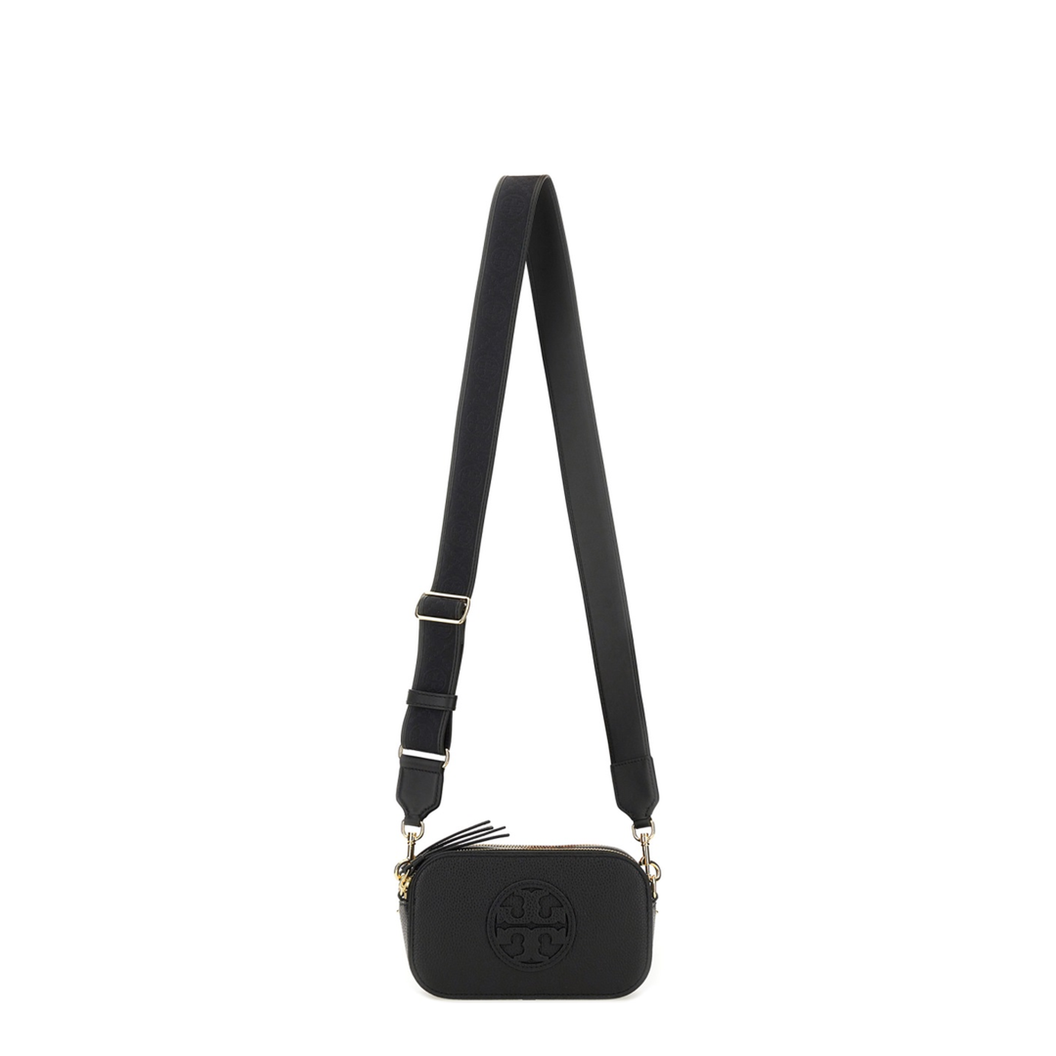 Miller Mini Pebbled Leather Crossbody - Black - Image 1