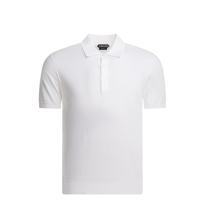 Cotton Knit Polo Shirt - Image 1