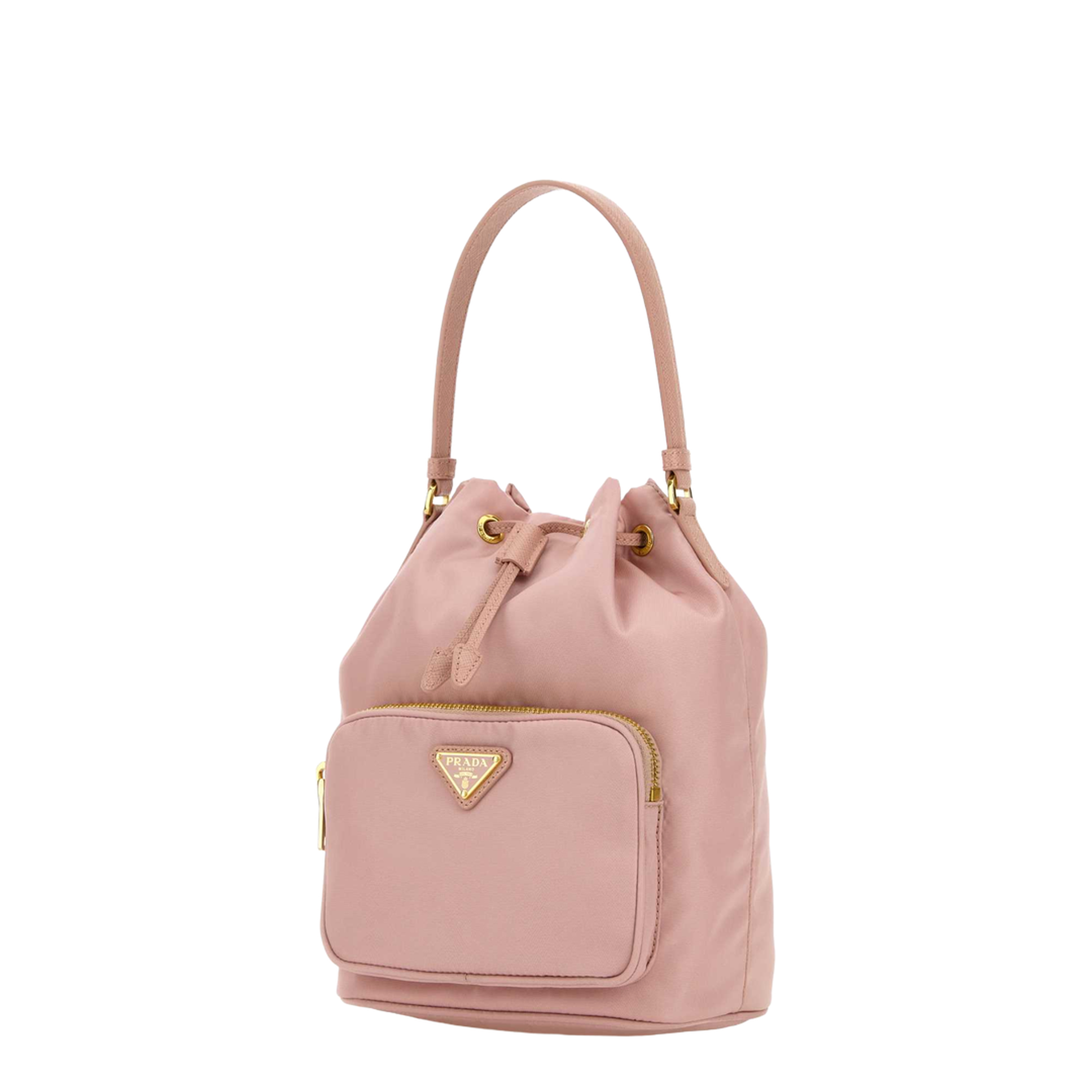 Pink Re-Nylon Duet Bucket Bag - Image 3