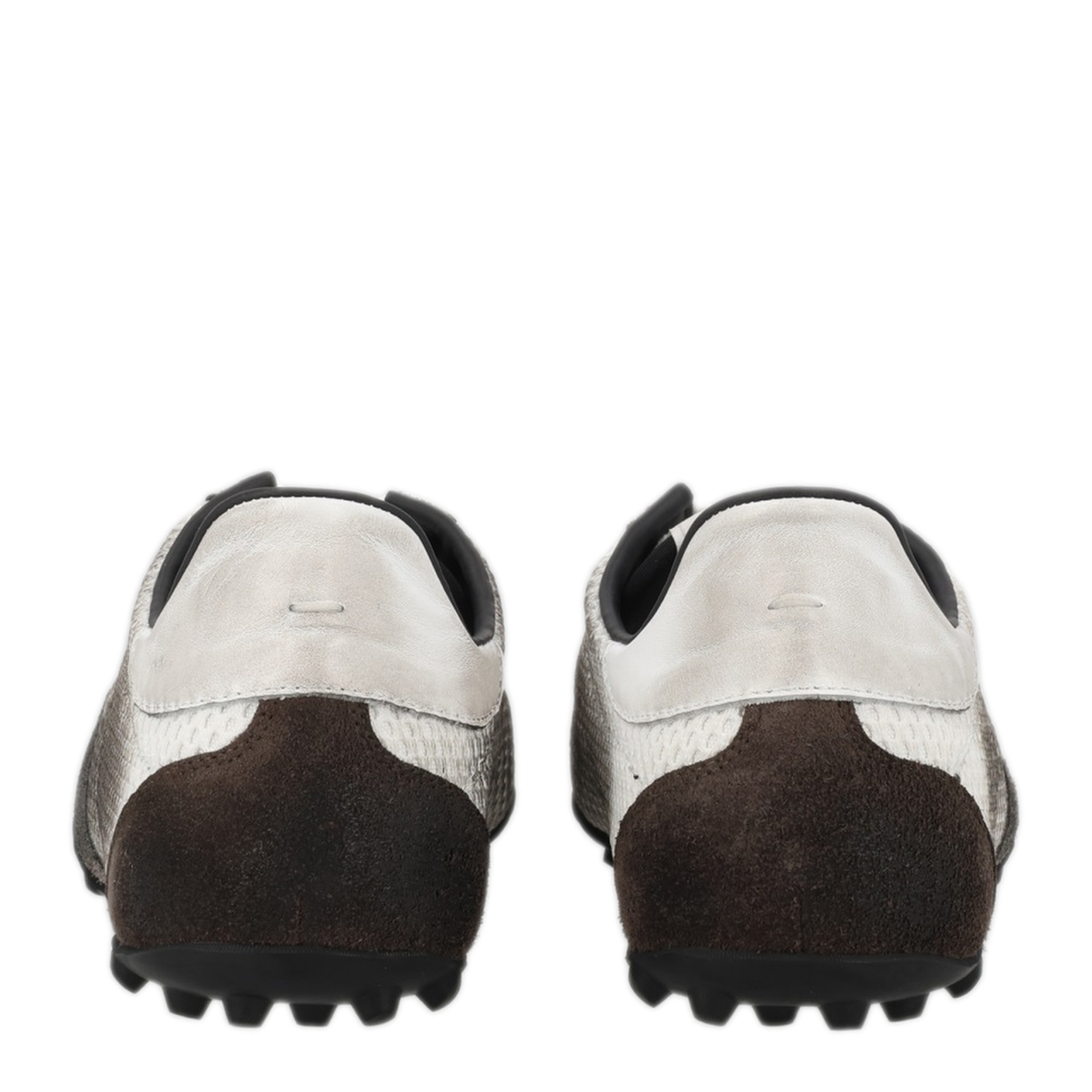 Sprinters White Grey Vintage-Effect Sneakers - Image 2