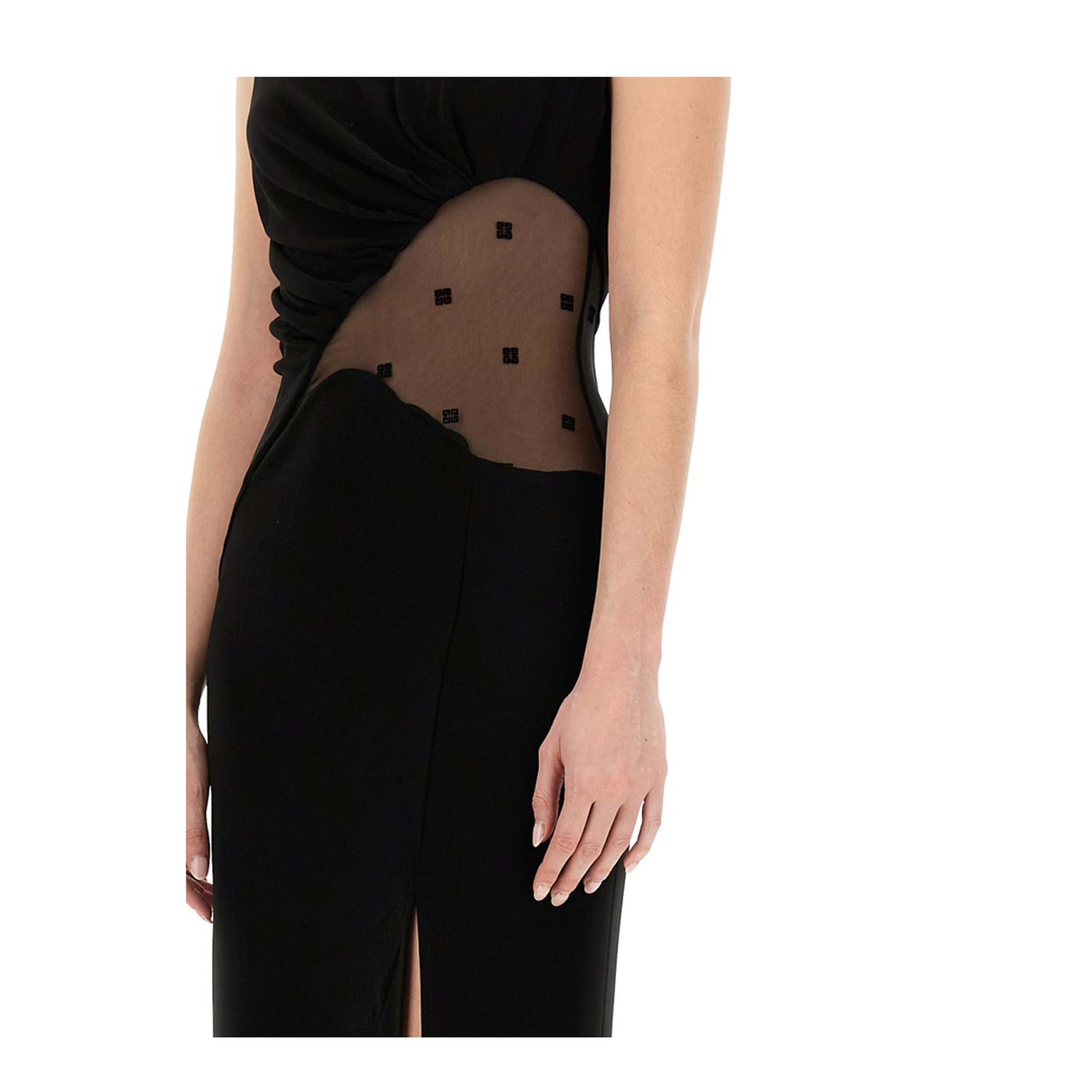 Crepe And Tulle Dress - Image 4