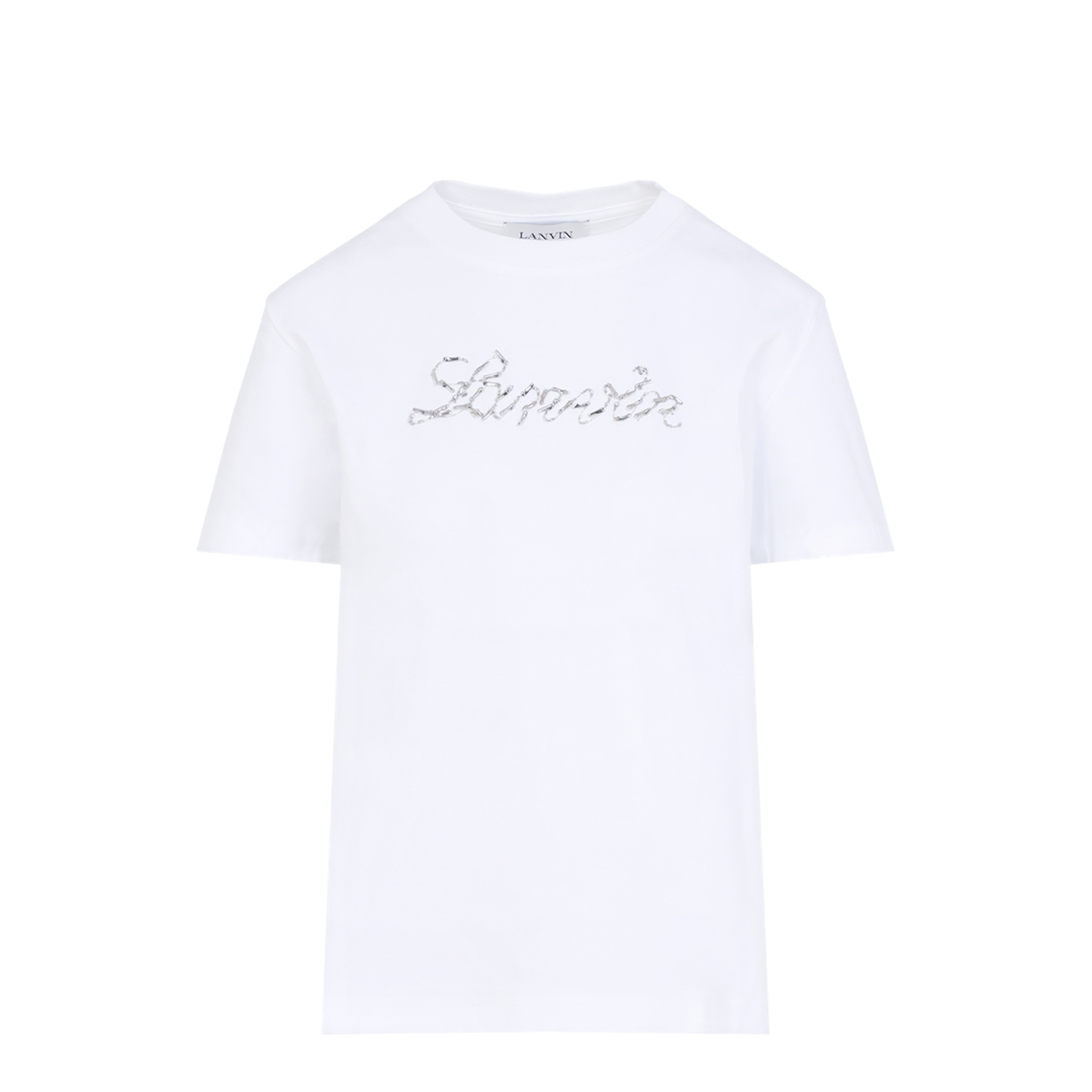 Embroidered Script Logo T-shirt - Image 2