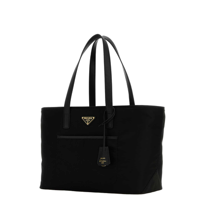 Re-Nylon Black Shopping Bag - Image 2