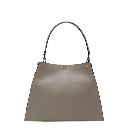 Way Medium Bag in Tortora Leather and Blue Neon Suede - Image 2