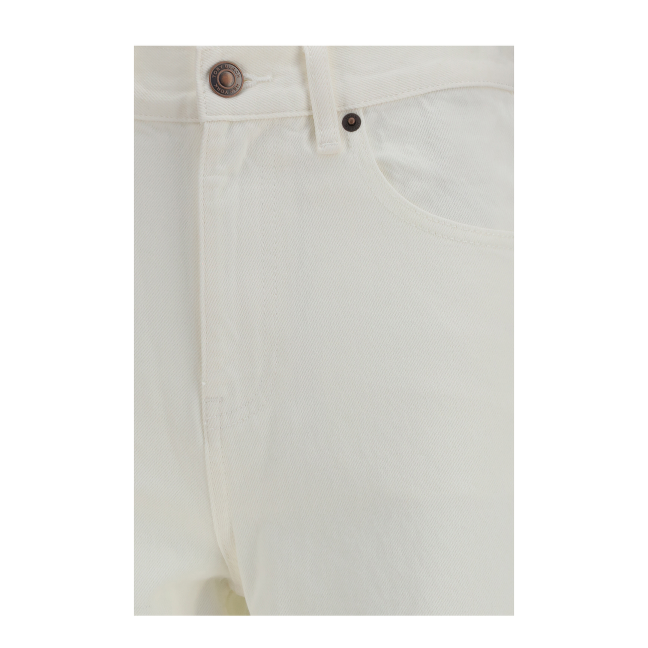 Monogram Contrast Cuff Straight-Leg Jeans - Image 3