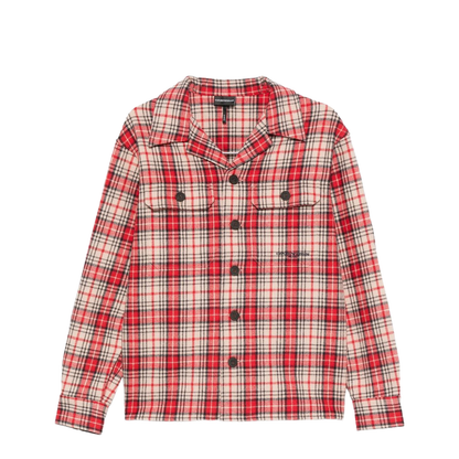 Oversized Shirt in Tartan Virgin-Wool Flannel - Image 1