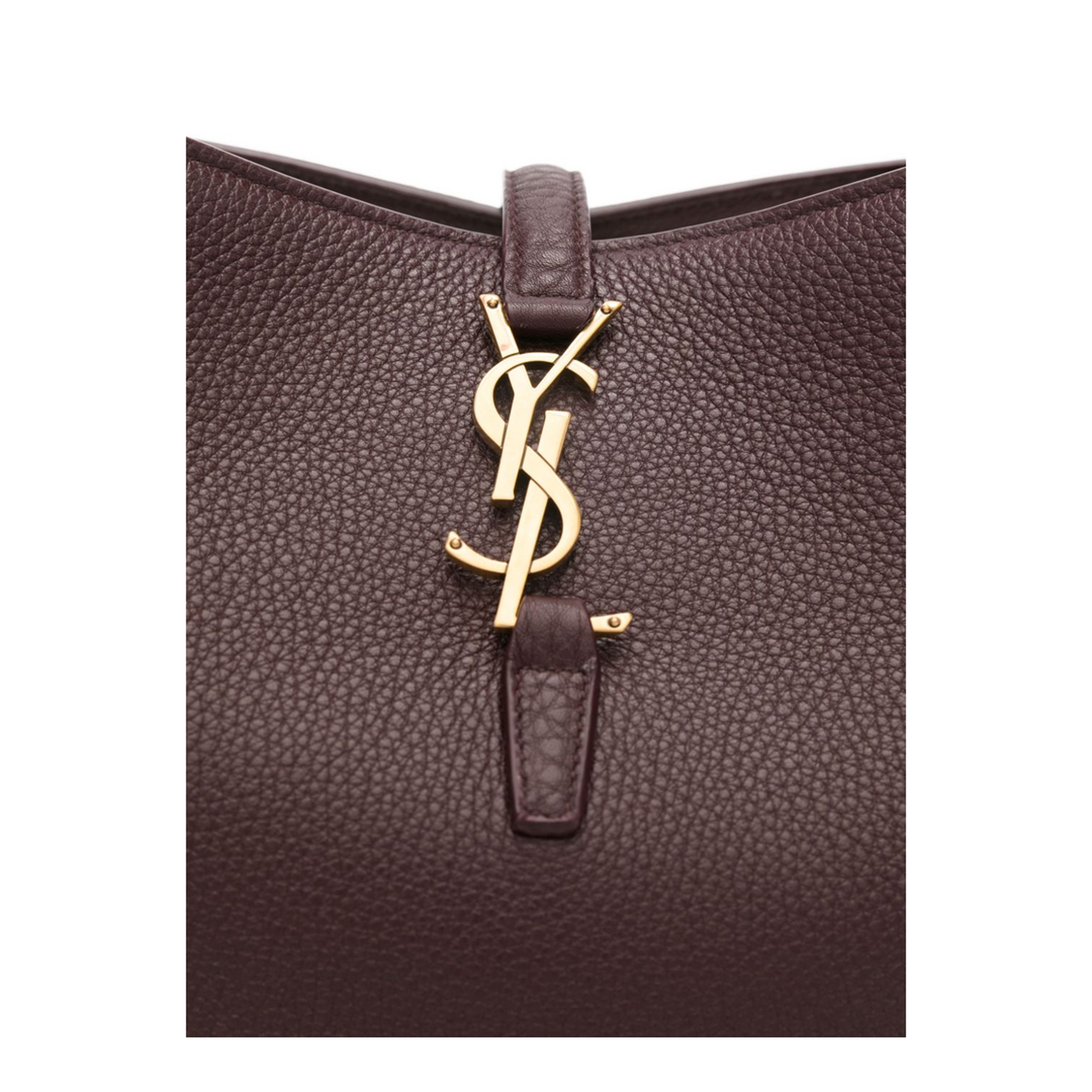 LE 37 Calf Leather Bucket Bag - Bordeaux - Image 3