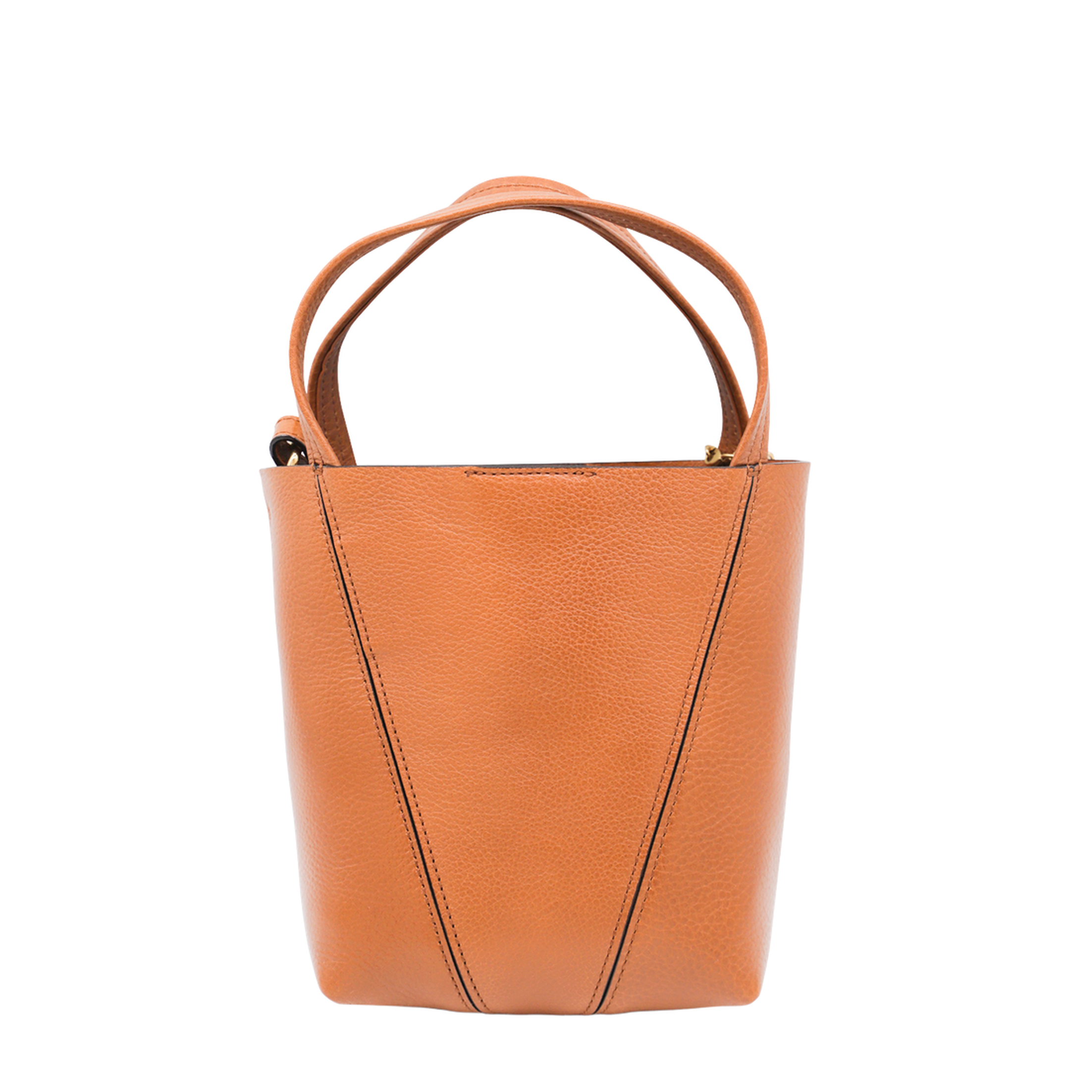 Small Spin Tote Bag in Grained Leather - Image 5