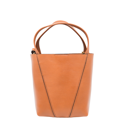 Small Spin Tote Bag in Grained Leather - Image 5