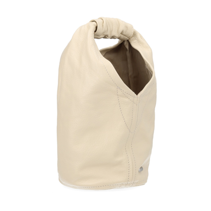 Fofinho Drip Vegetable-Tanned Full-Grain Leather Shoulder Bag - Deep Ecru Leather - Image 2