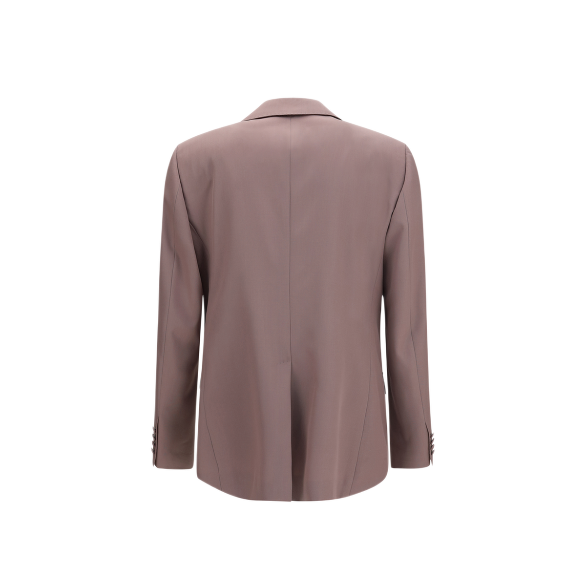 Single Breasted Wool Poplin Jacket - Image 2