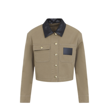 Heavy Cotton Cropped Jacket - Image 1