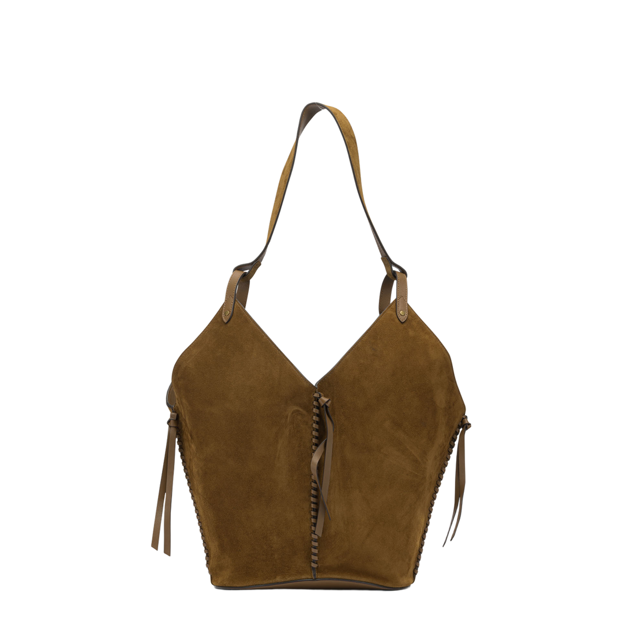 Tampa Calf Leather Shoulder Bag - Cognac - Image 3