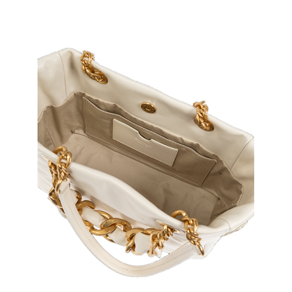 Small 1945 Soft Tote Bag in Crackled Calfskin - Image 5