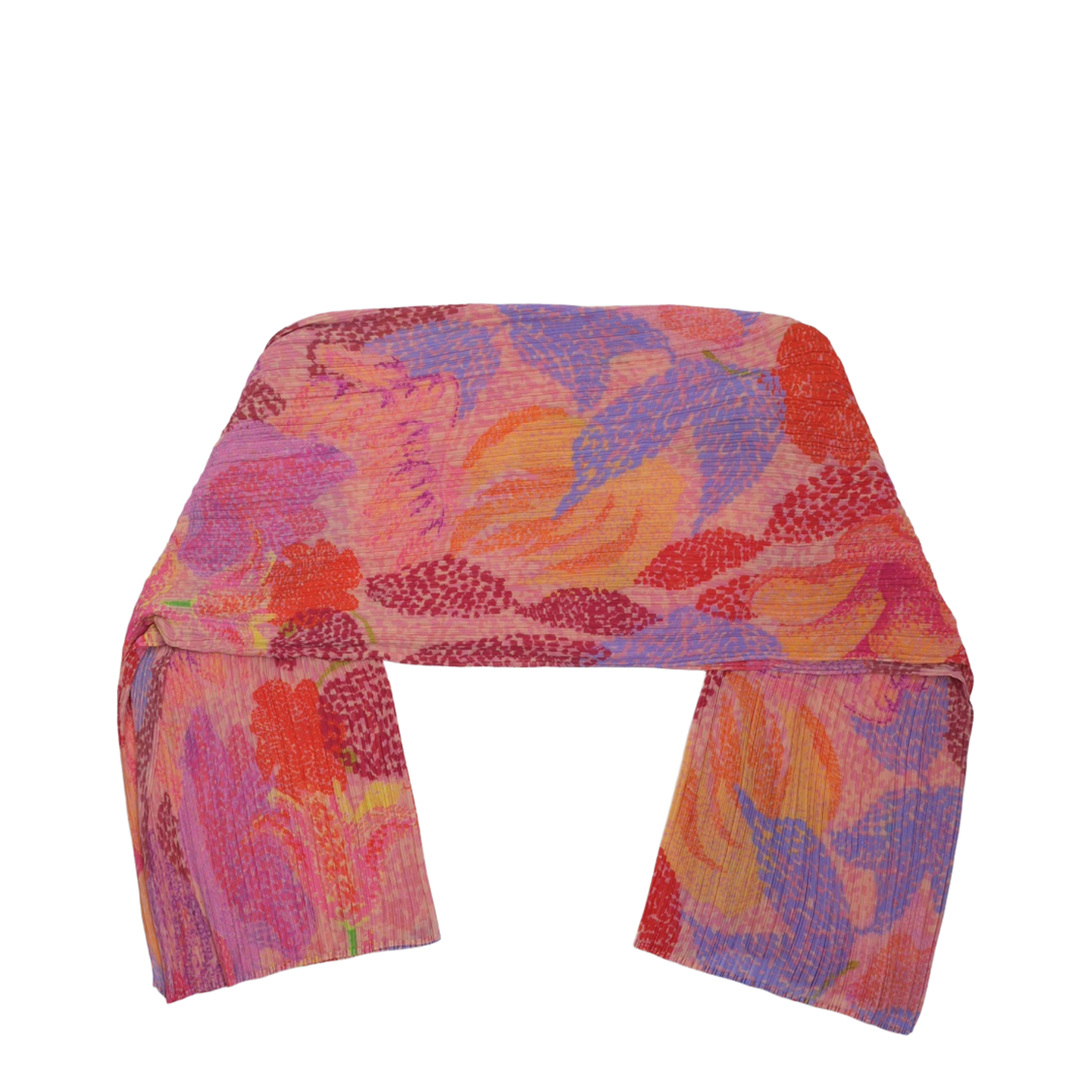 Floral Print Poncho - Image 1