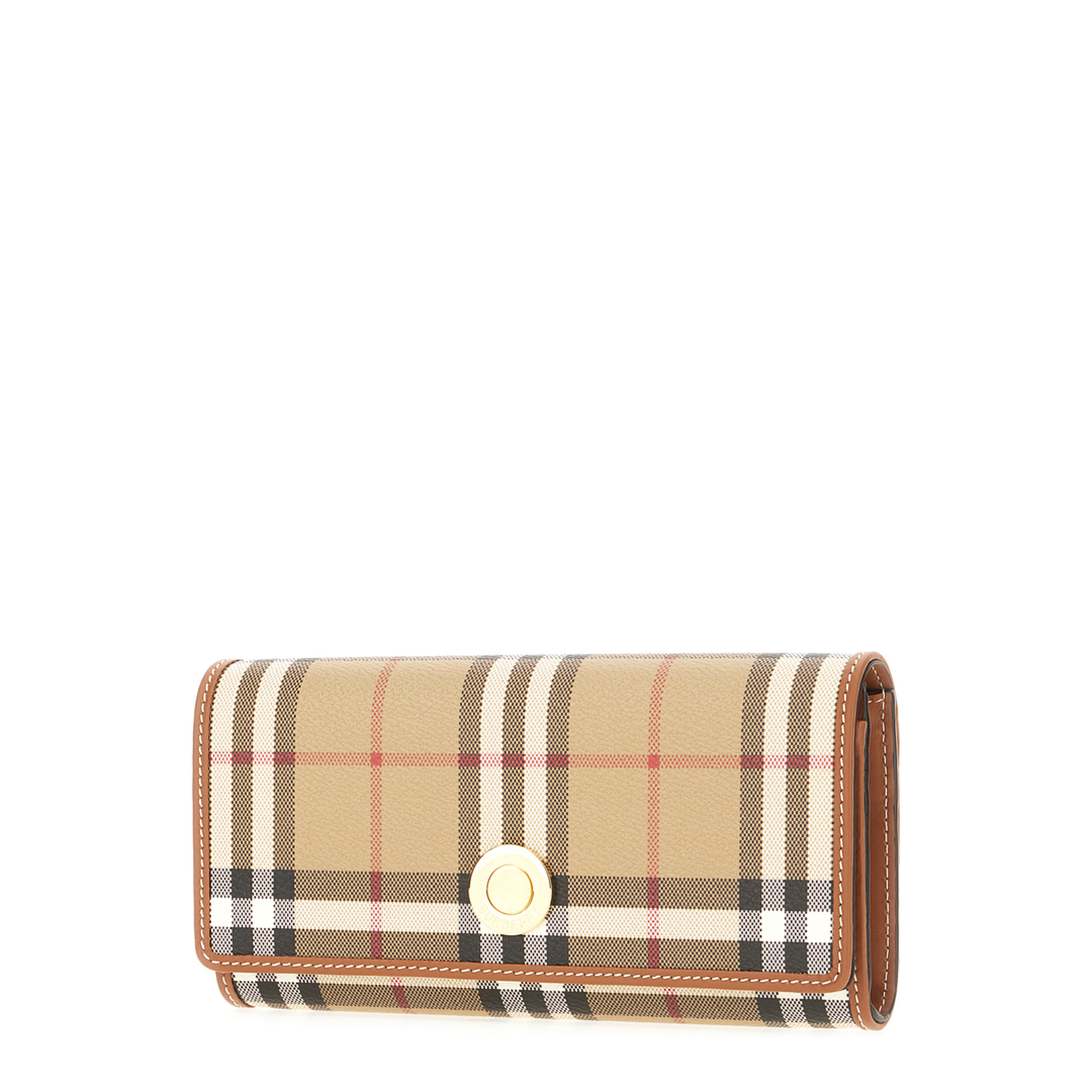 Vintage Check Printed Canvas Wallet - Briar Brown - Image 5