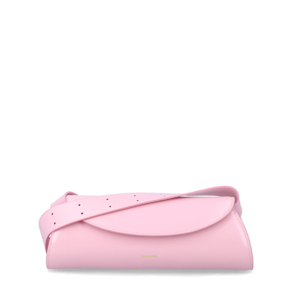 Cannolo Small Calfskin Shoulder Bag - Pale Pink - Image 1