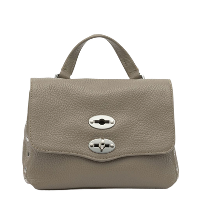 Postina Baby Calfskin Messenger Bag - Grey Creta - Image 1