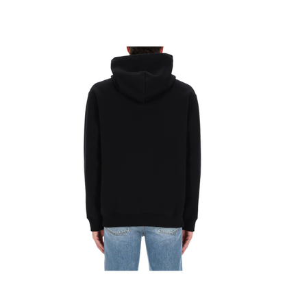 Cotton Jersey Sweatshirt with Print in Black - Image 4