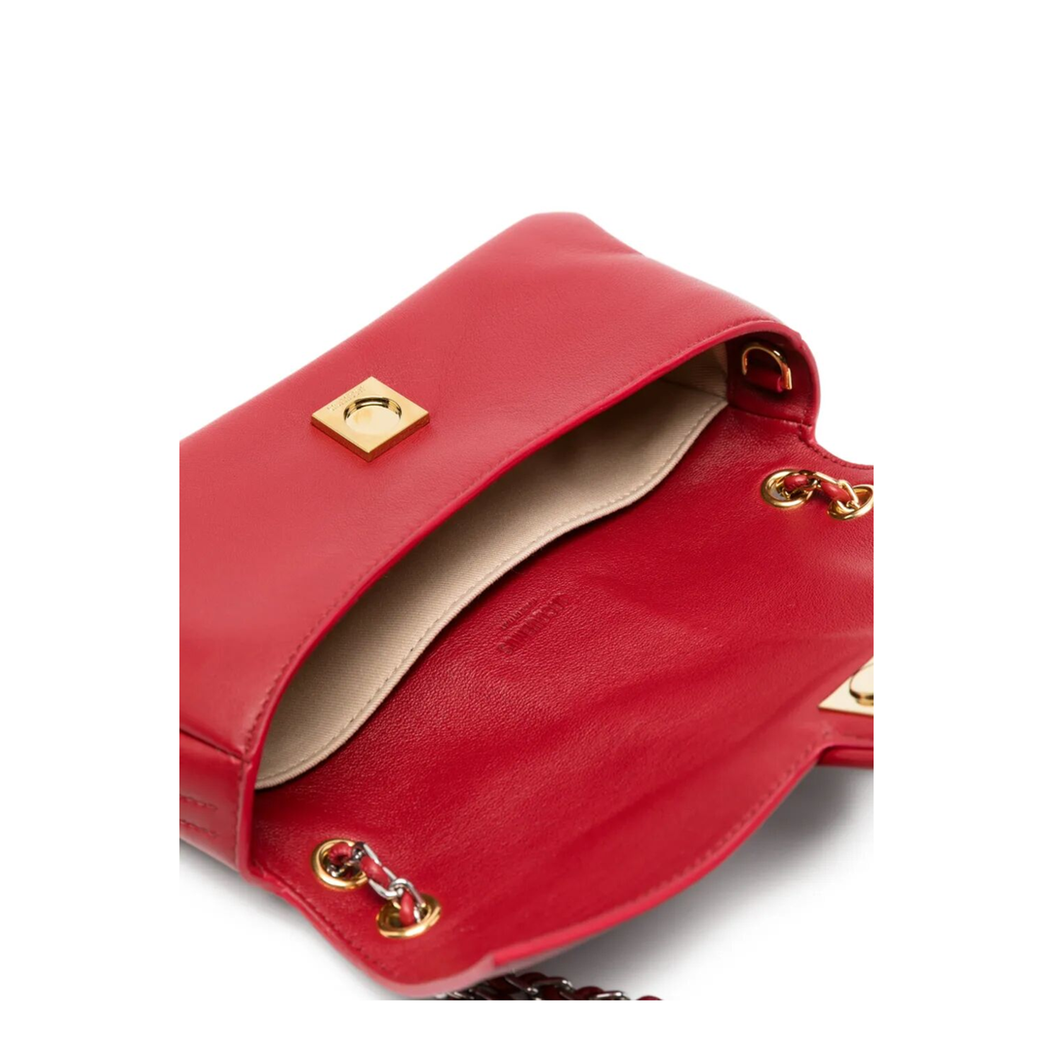 Lamb Leather Shoulder Bag - Black - Image 9