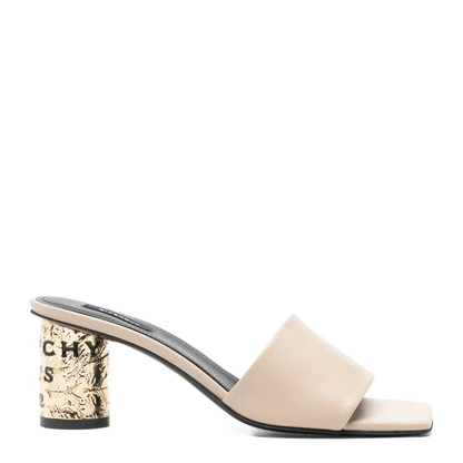 Tape Heeled Leather Mules - Image 1