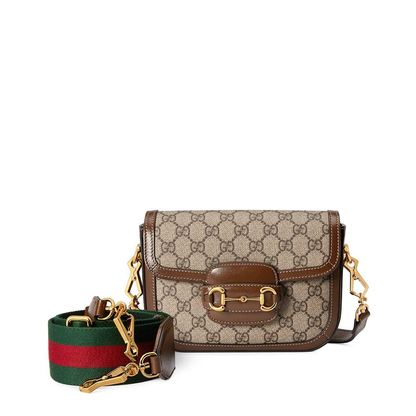 Horsebit 1955 Small Leather Shoulder Bag - Brown - Image 6