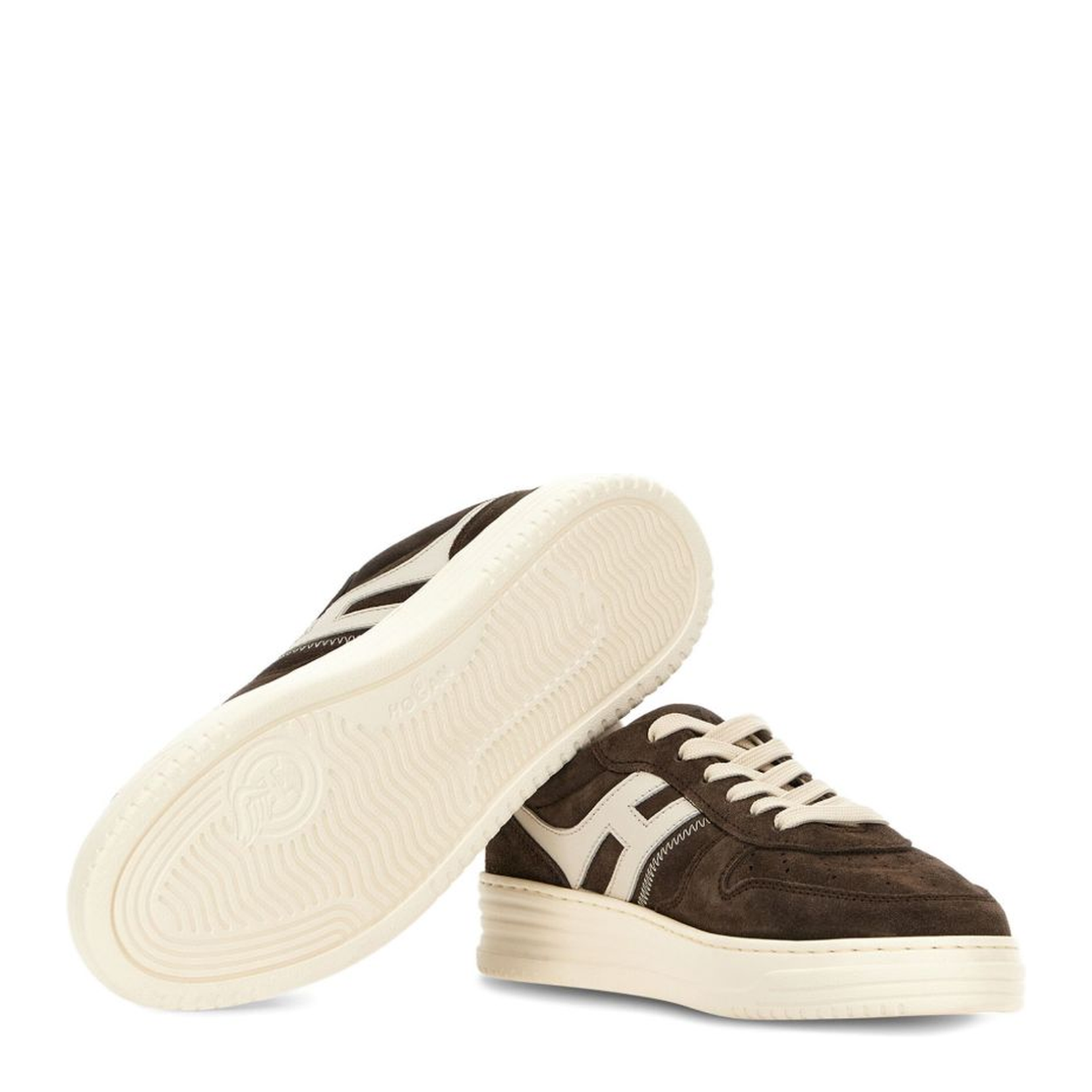 Coffee Brown Lace-Up Sneakers - Image 5