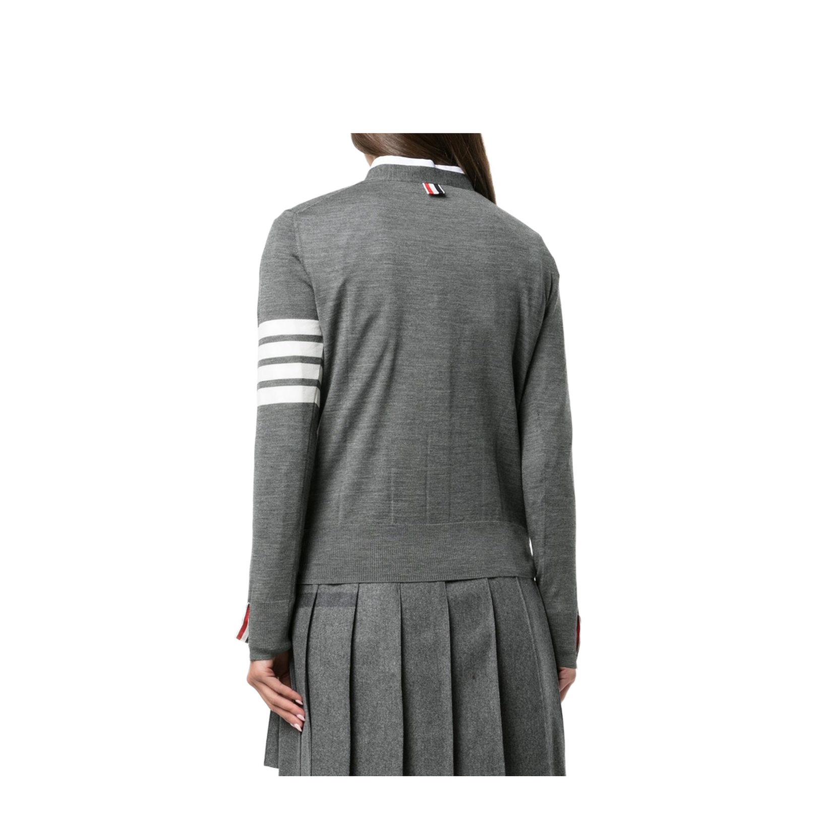 4 Bar Merino Wool Cardigan - Image 4