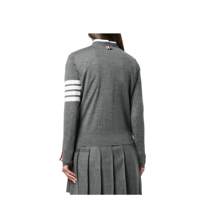 4 Bar Merino Wool Cardigan - Image 4