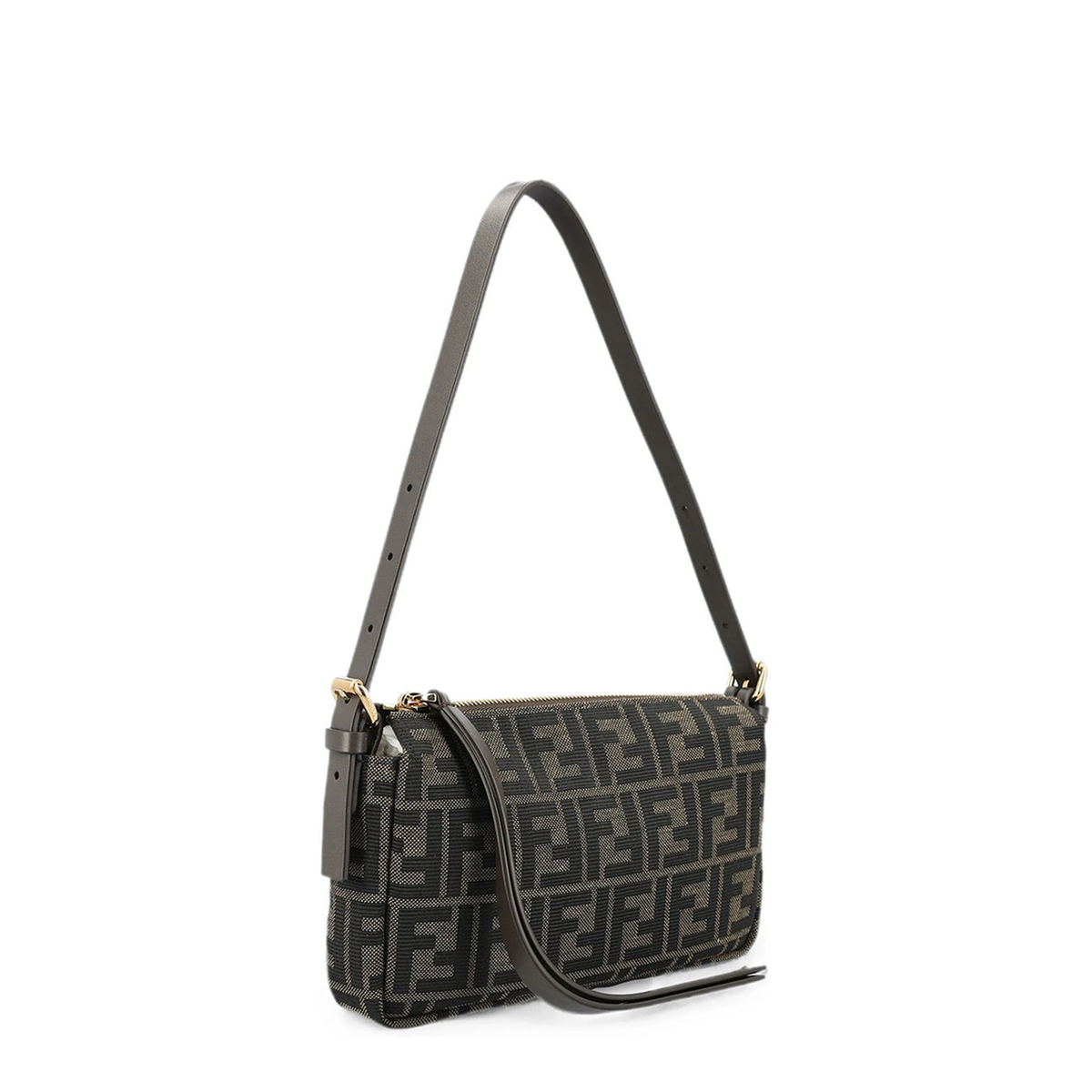 Small Calf Leather  Shoulder Bags - Brown - Image 3