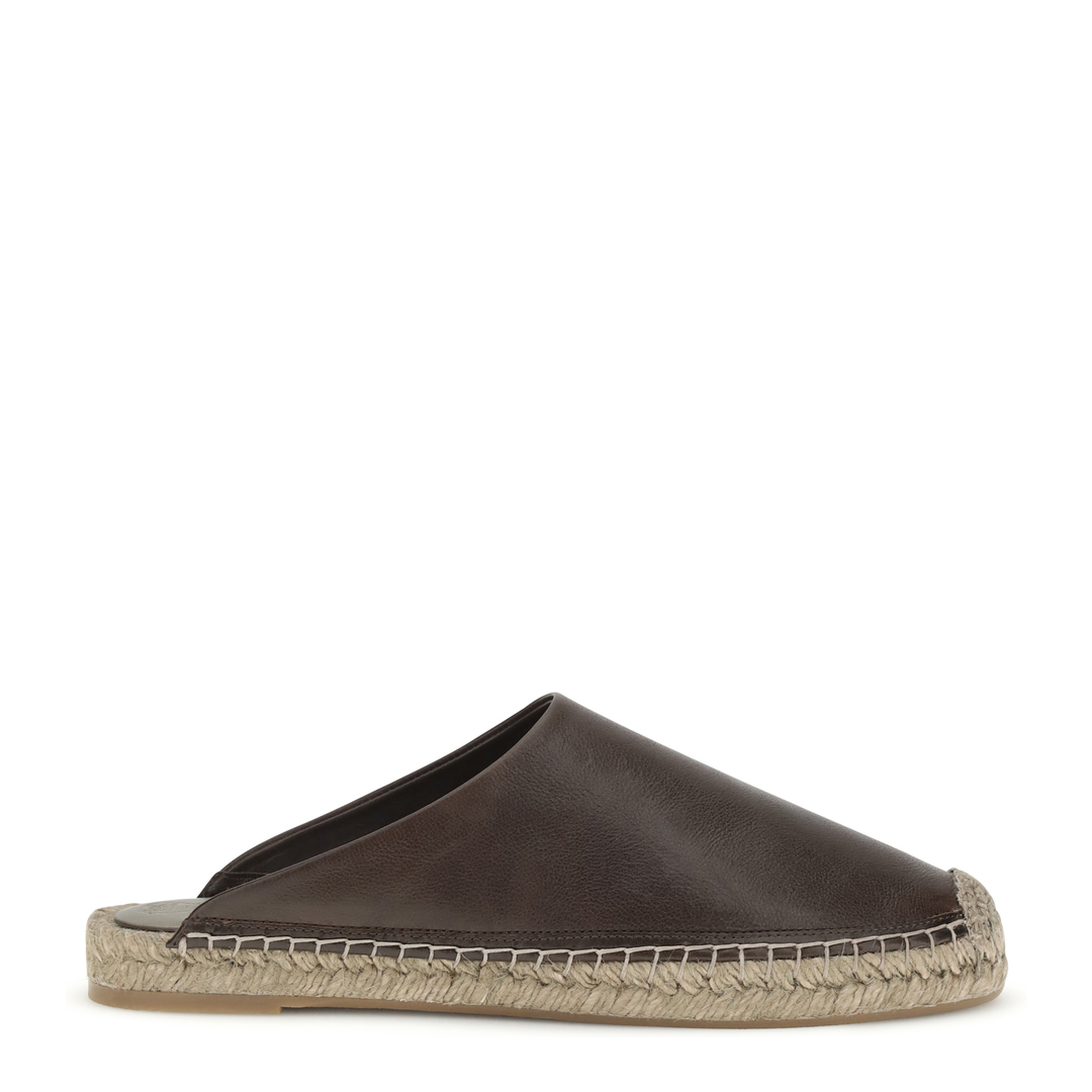 Leather Espadrilles Mules - Image 1