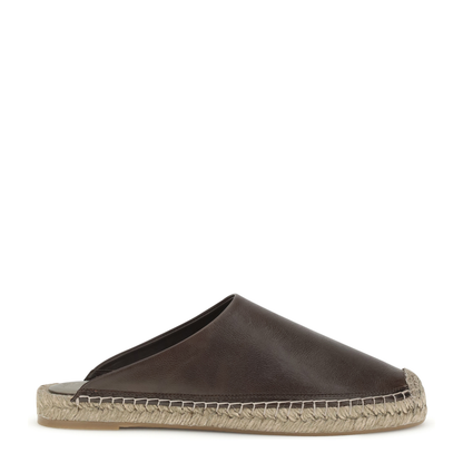 Leather Espadrilles Mules - Image 1