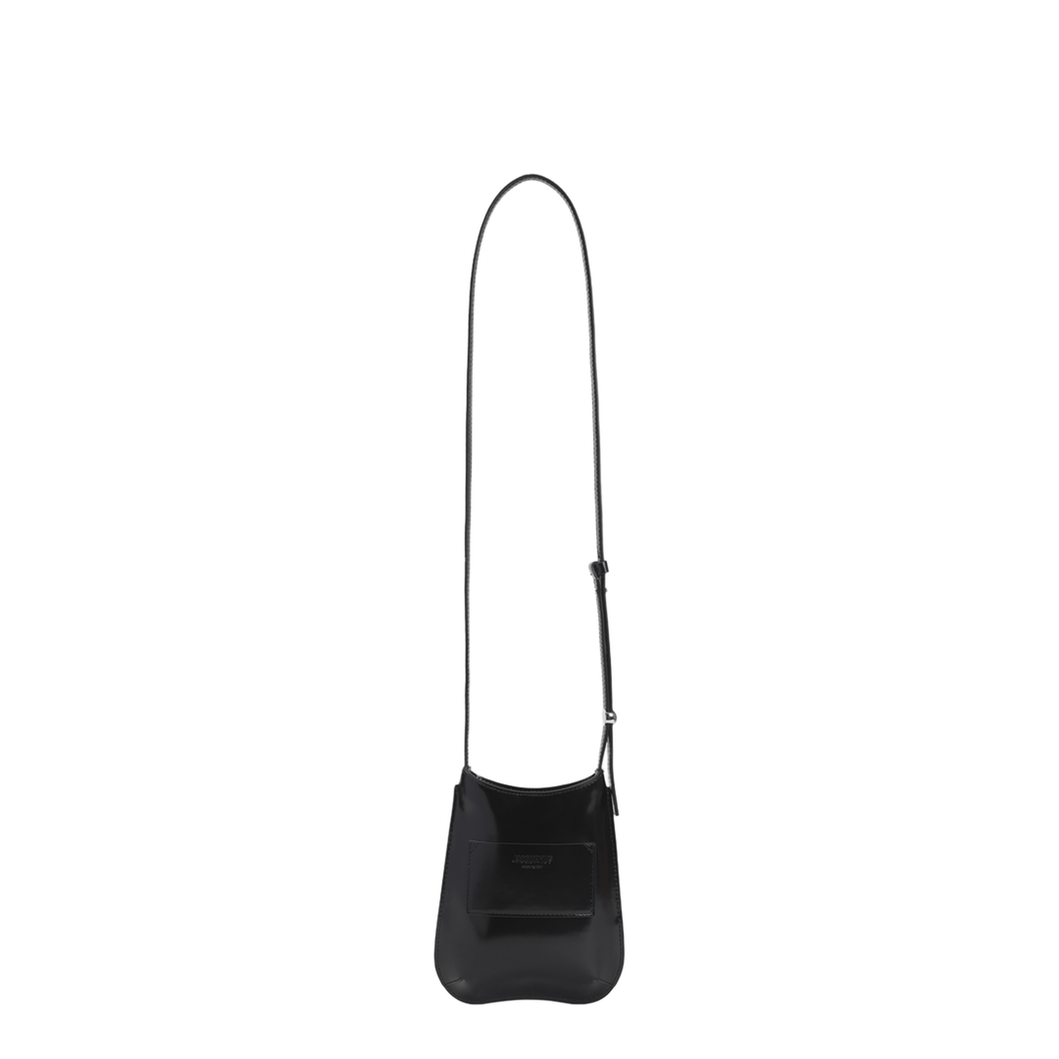 The Bisou Calf Leather Handbag - Black - Image 4