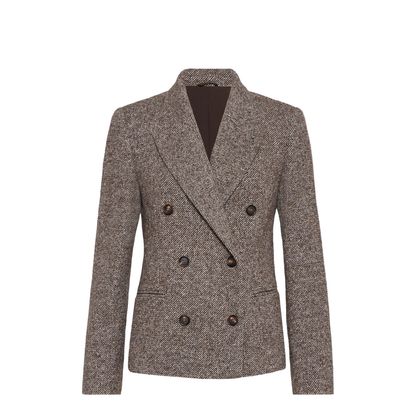 Double-breasted Silk Blend Blazer - Image 5