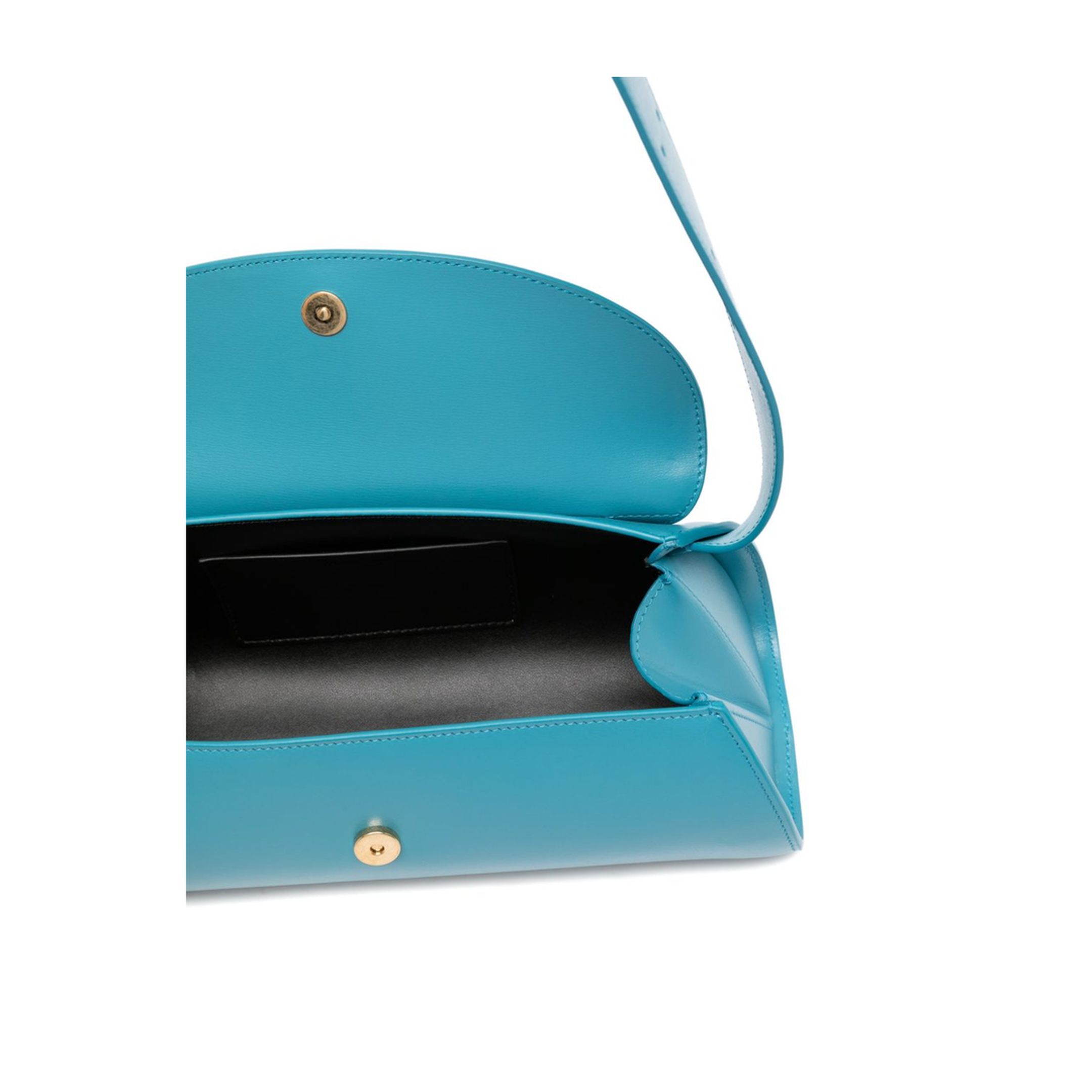 Cannolo Small Calf Leather Shoulder Bag - Light Blue - Image 2
