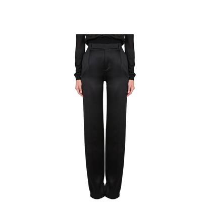 Satin Flared Pants - Image 1