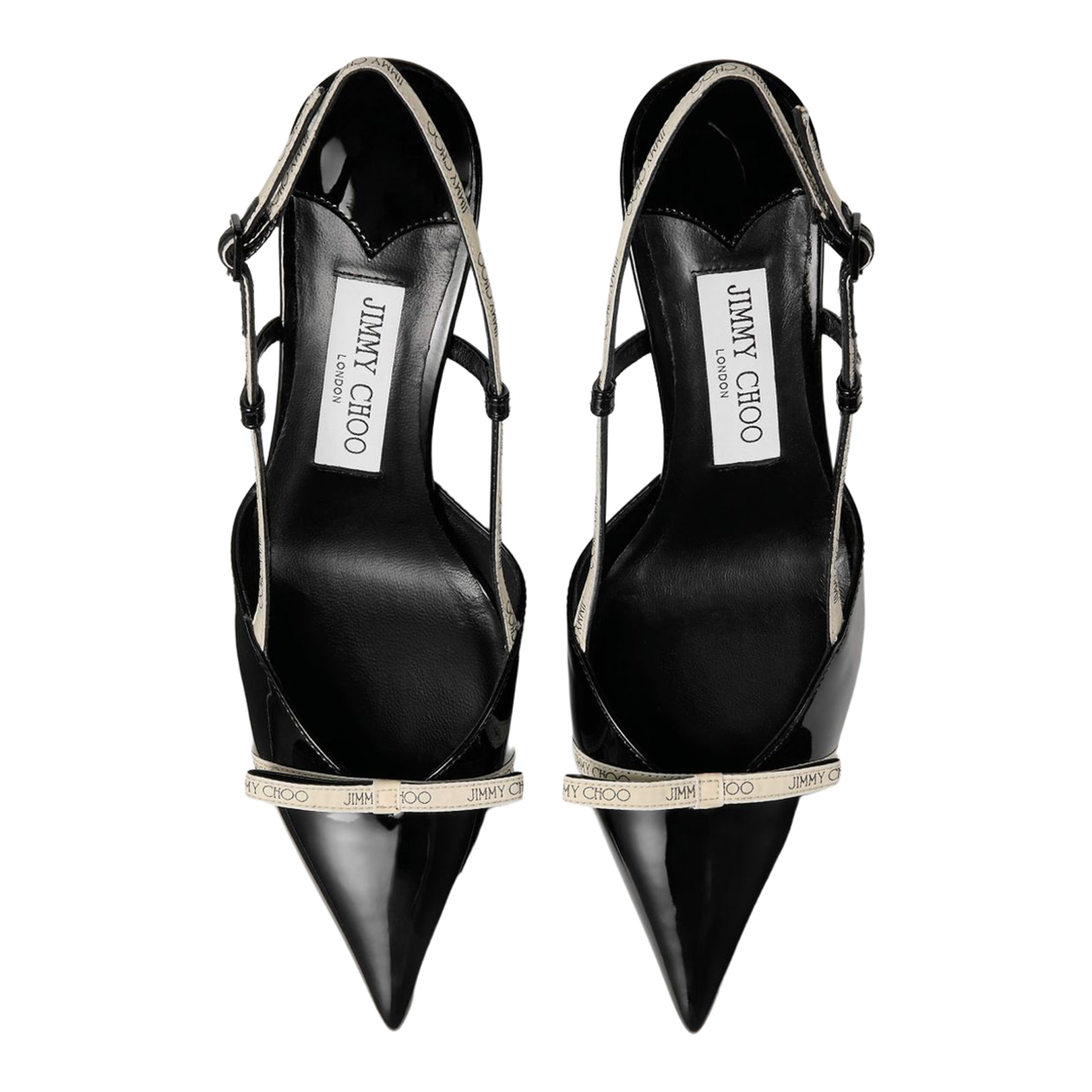 Buttermilk Patent Leather Slingback Pumps - Image 3