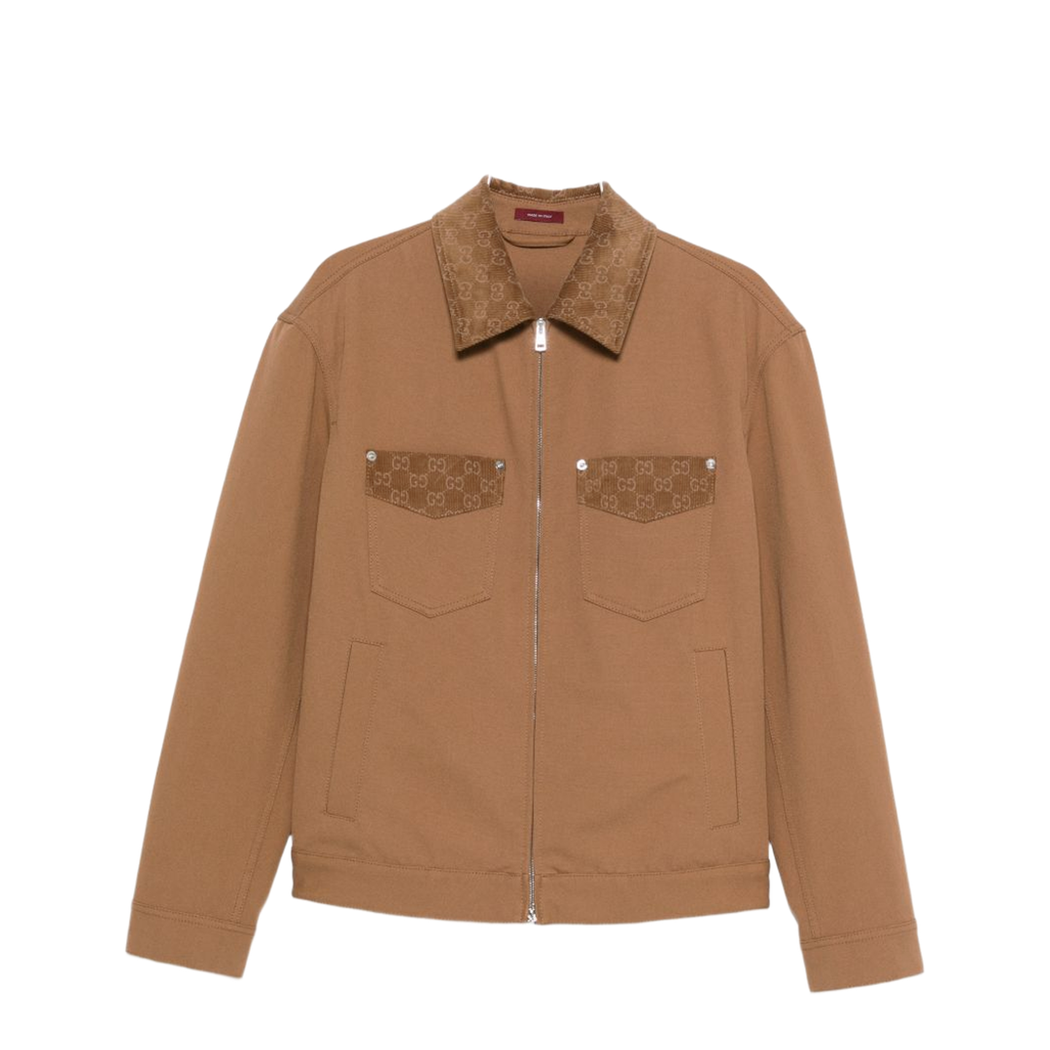 Jacket with Zipper and Collar - Image 1