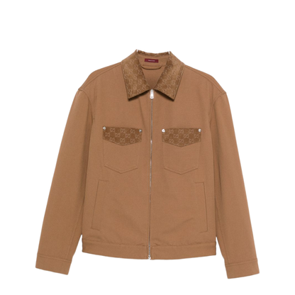 Jacket with Zipper and Collar - Image 1