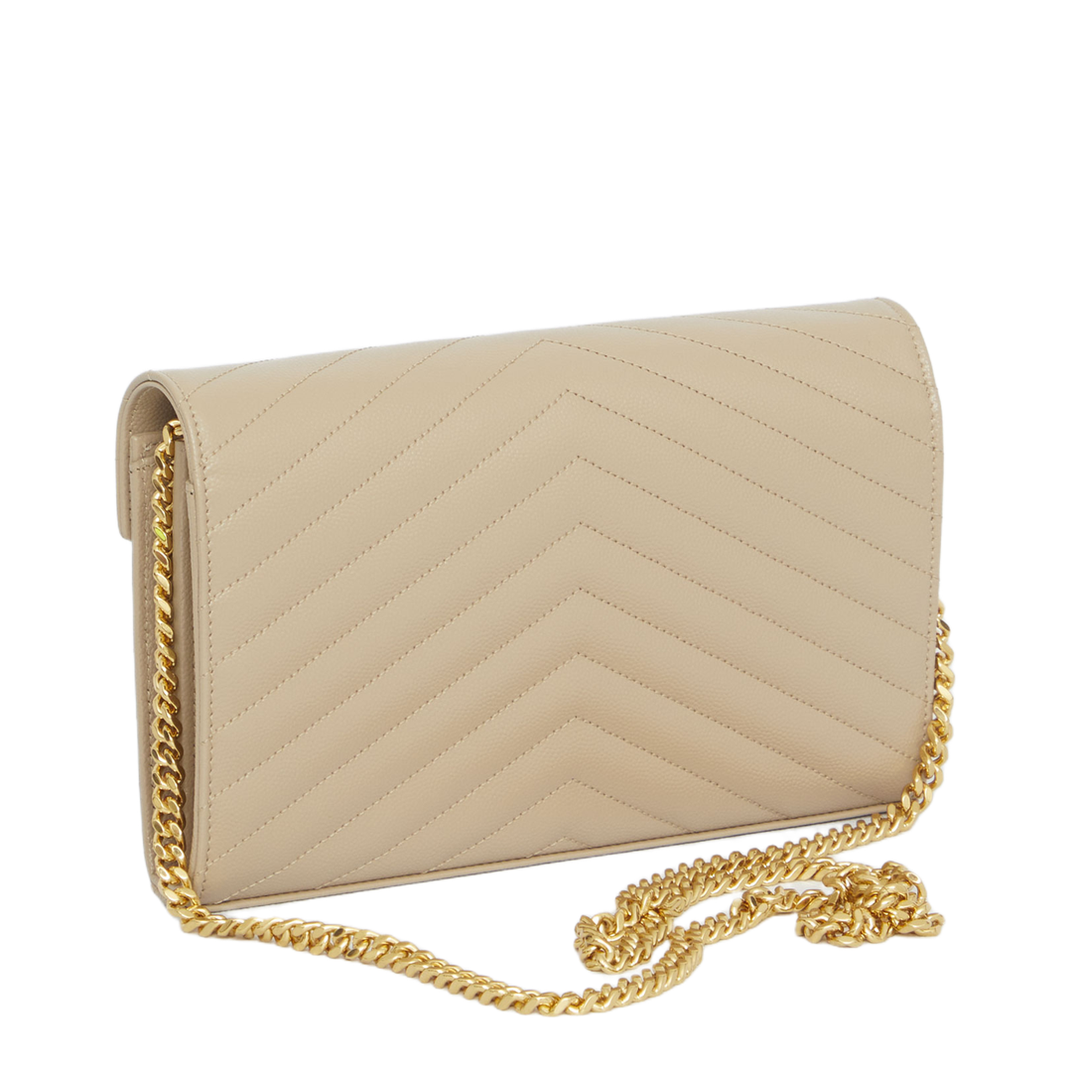 Classic Cassandre Chain Wallet In Grain De Poudre Leather - Image 2
