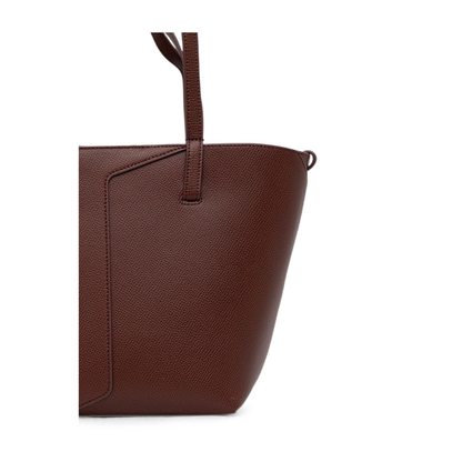 Small Calfskin Shopping Bag - Brown - Image 5