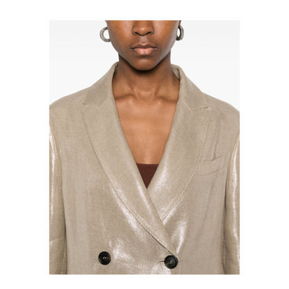 Linen Double-Breasted Jacket - Image 4