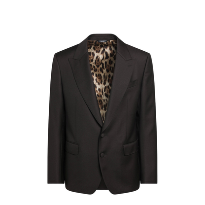 Brown Single-Breasted Wool Jacket - Image 1