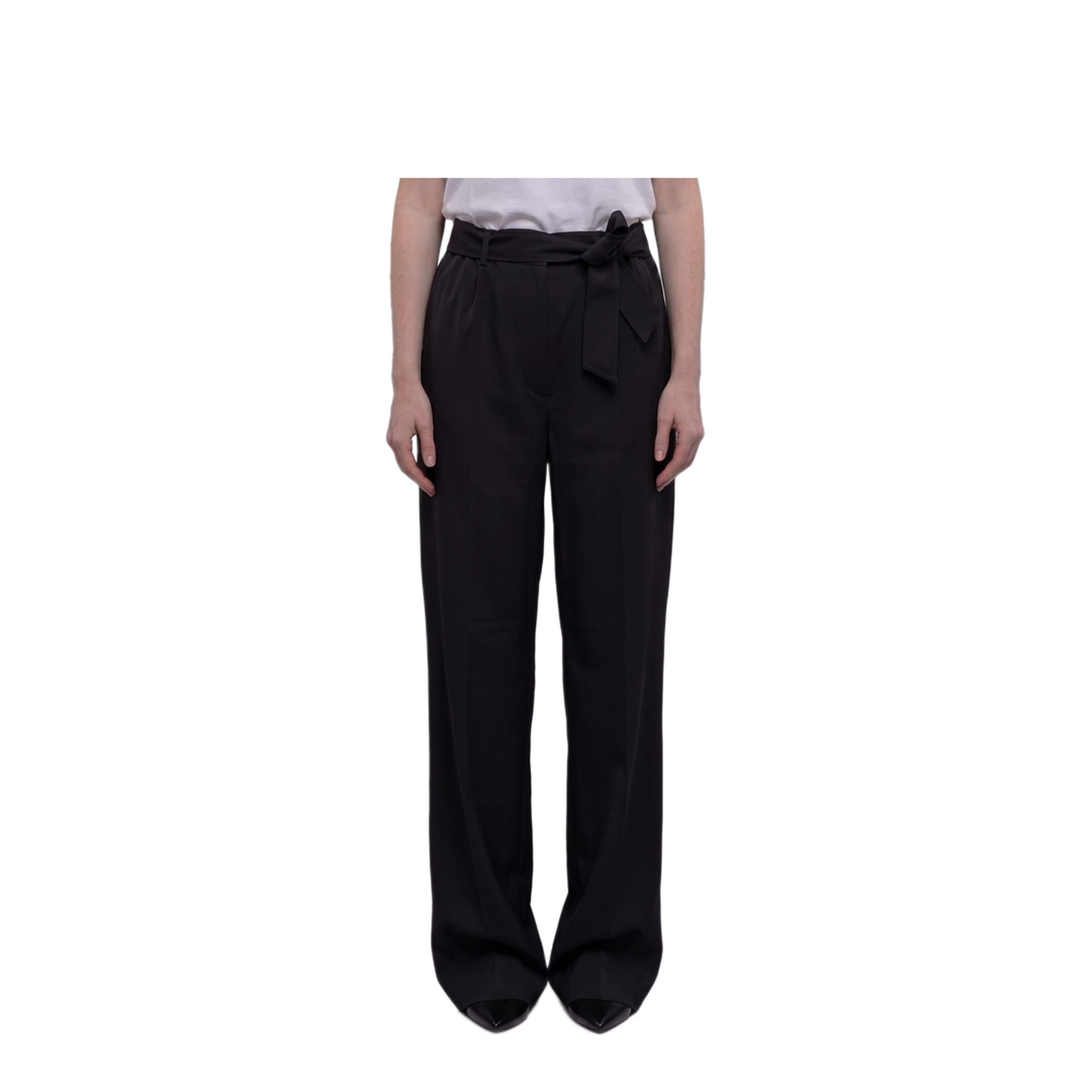 Editto Wool Trousers with Belt - Image 1