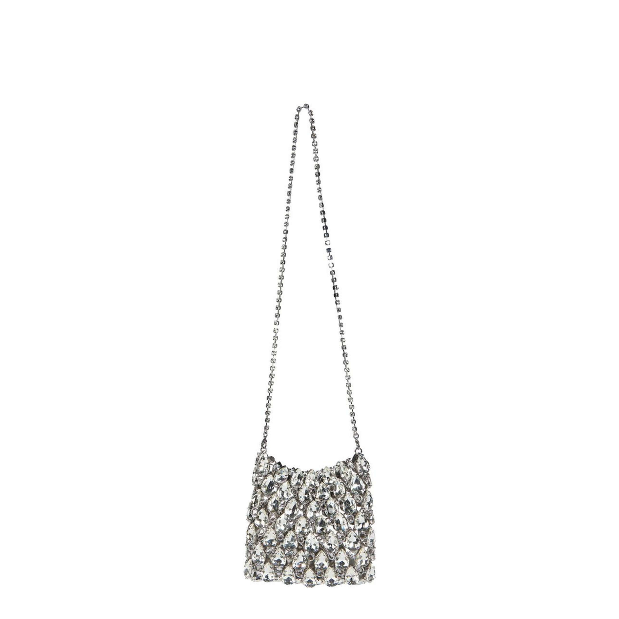 Crystal Chainmail Mini Bag - Black - Image 1