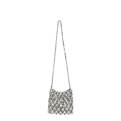 Crystal Chainmail Mini Bag - Black - Image 1
