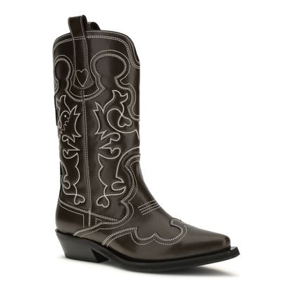 Faux-Leather Texan Boots - Image 2