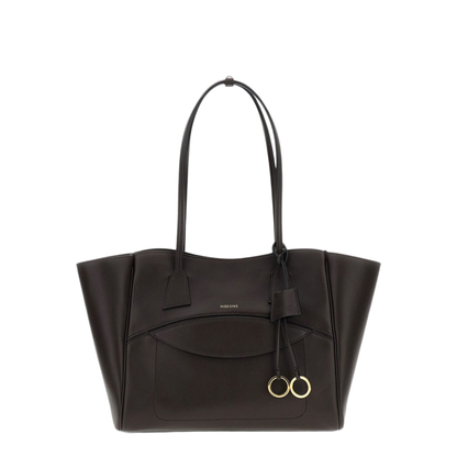 Calf Leather Tote - Brown - Image 1