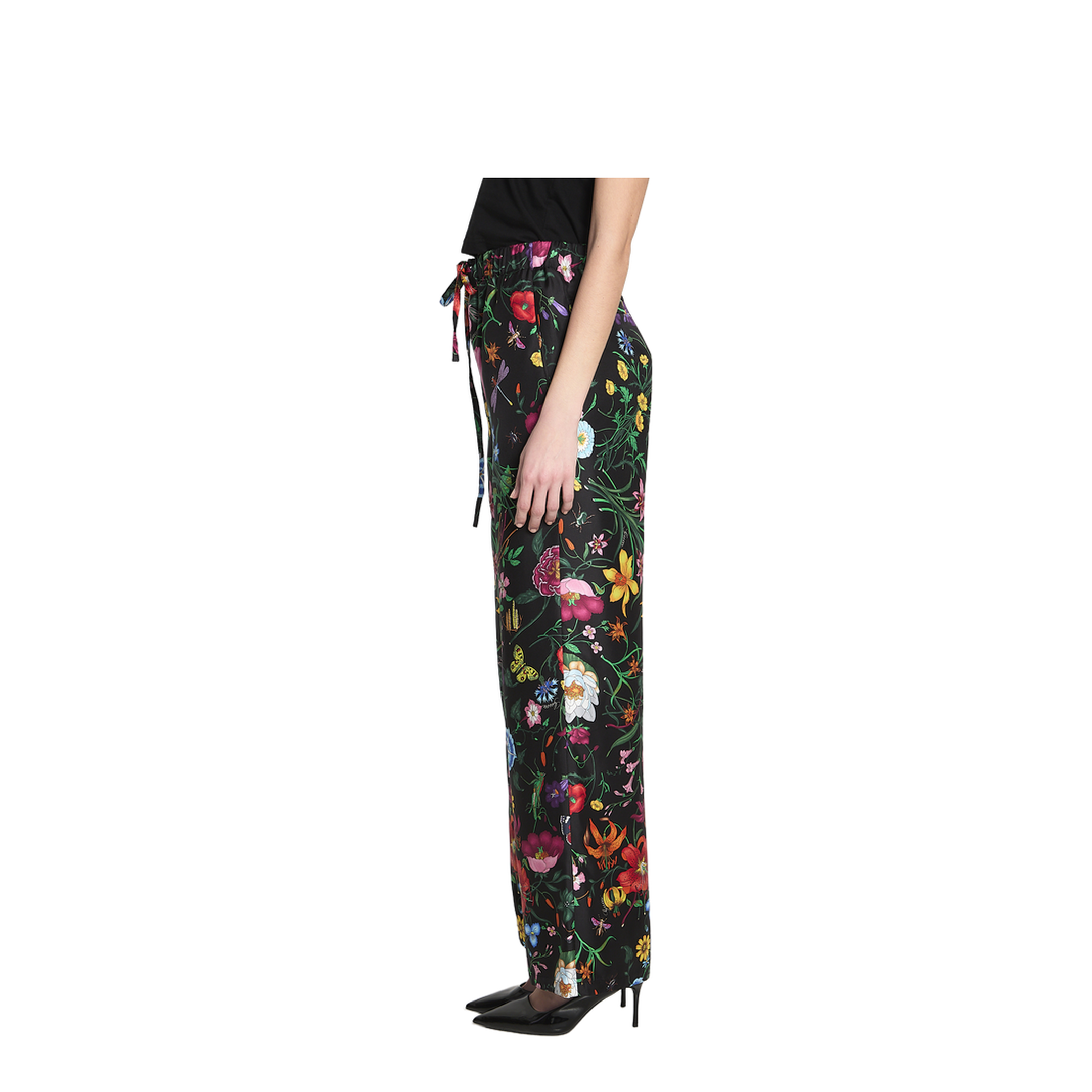 Printed Silk Twill Trousers - Image 3