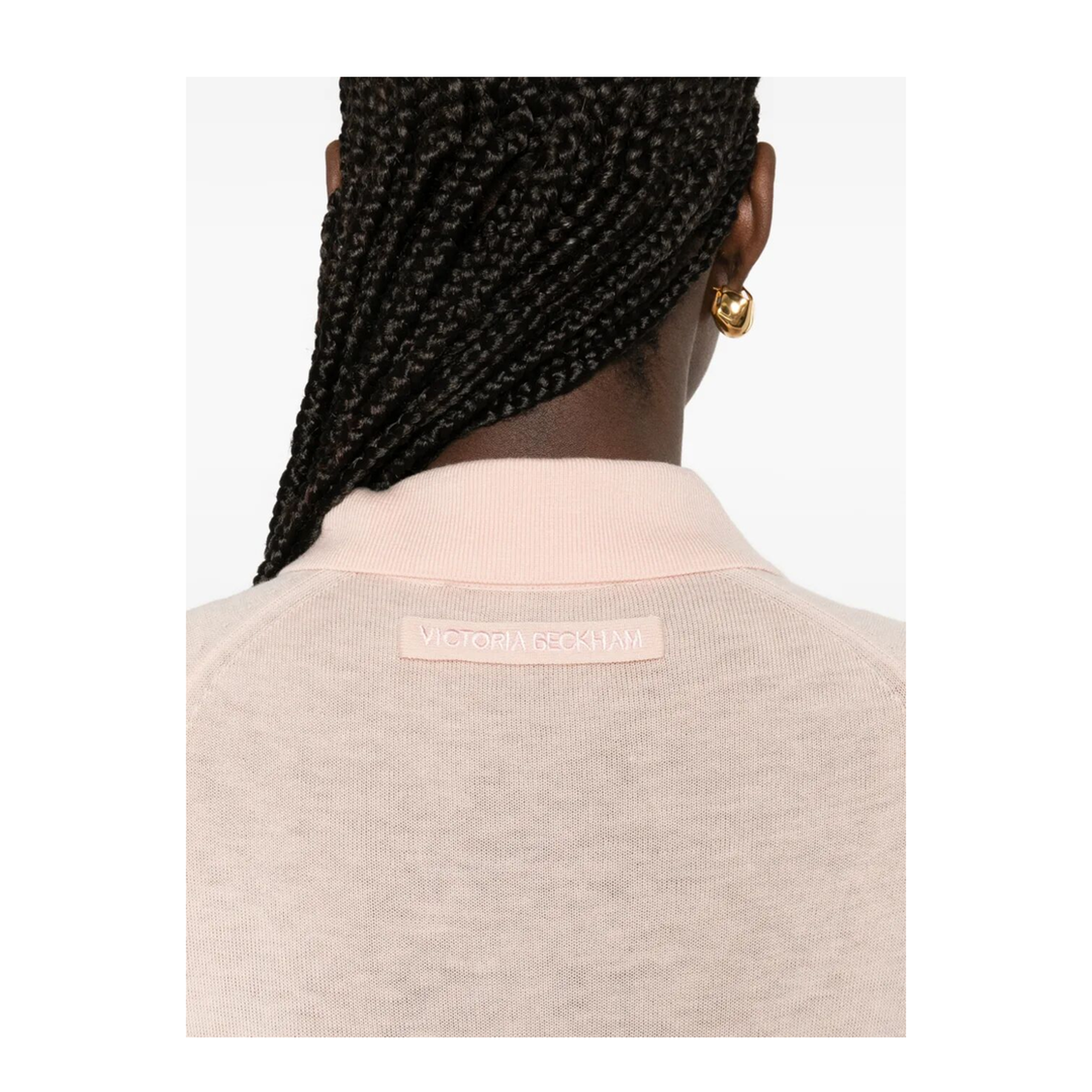 Lightweight Fine Gauge Knitted Polo Top - Image 5